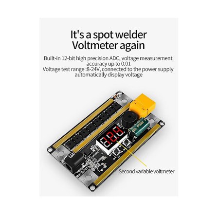 Gx591 8-24v Pistehitsaus DIY-sarja 99 hammaspyörää Teho säädettävissä Mini pistehitsauskone Ohjauslevy