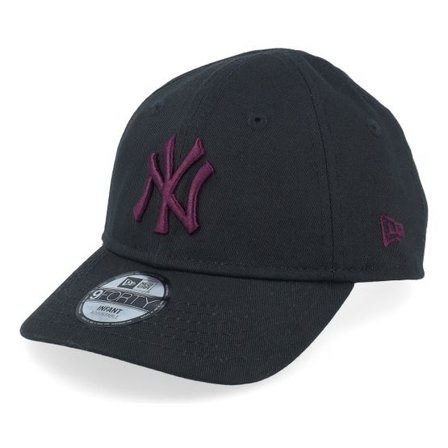 New Era - MLB Svart adjustable Keps - Kids New York Yankees Infant League Essential 9FORTY Black/Purple Adjustable @ Hatstore