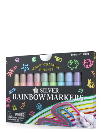 Marvin's Magic | Silver Rainbow Markers | ONE SIZE
