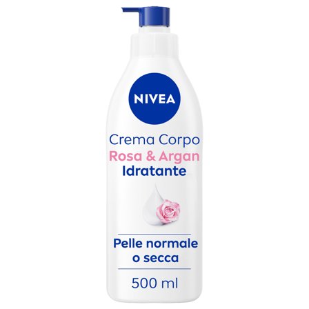 Nivea Crema Corpo Idratante Rosa & Argan Idratante 72h Profumata