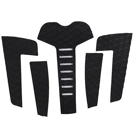 Surfbræt Traction Pads Surf Pads EVA Hale Deck Grip AntiSlip Surf Traction Pad (5 stk. Sort)