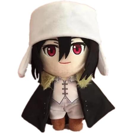 Anime Plysch fyllda julklappsdocka Anime Figur Födelsedagspresenter Kompatibel med Barn Flickor (20cm/7.8in) Fyodor Dostoyevsky Black -ES