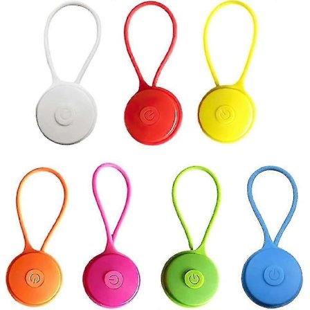 7 stk Sikkerhetslys Skoleveske for Barn, LED Blinkende Lys Barn, Sikkerhetsreflektoranheng for Barn