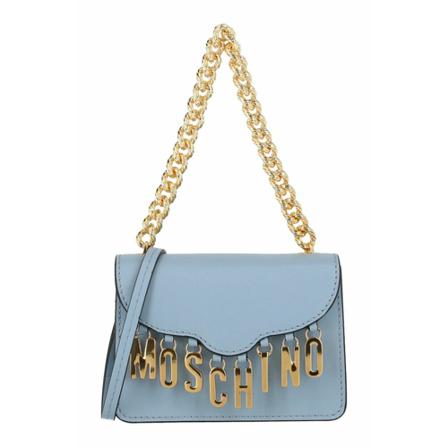 Moschino, Cross Body Bags Blauw, Dames, Maat:ONE Size