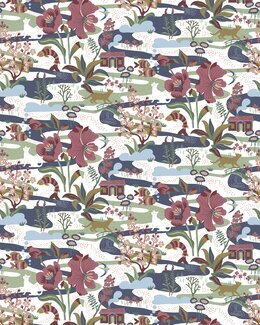 Metervare Landet bobler Blå