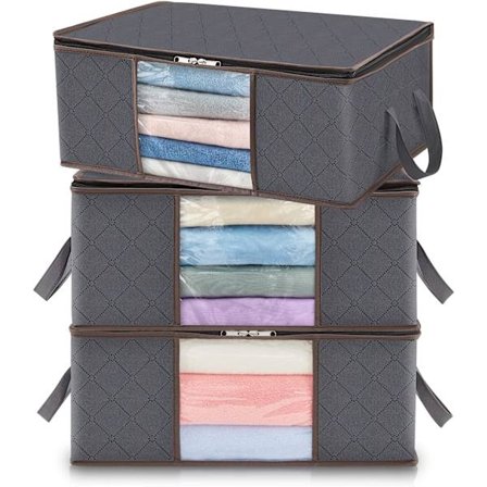 3 st 35L förvaringsväska, förvaringslåda med lock