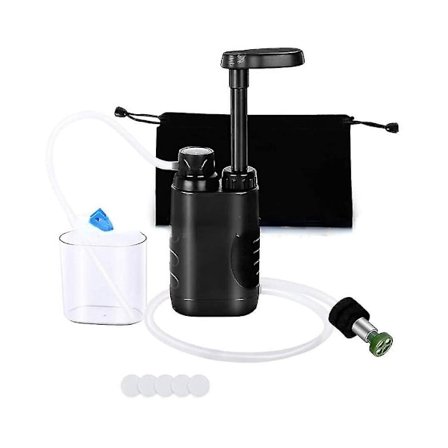 3000l vandfilter pumpevandfiltreringssystem med kapsel 0,01 mikron filter til udendørs campingvandring Nødberedskab