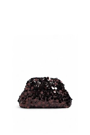 NA-KD Clutch mit Pailletten - Taschen - Braun - One Size