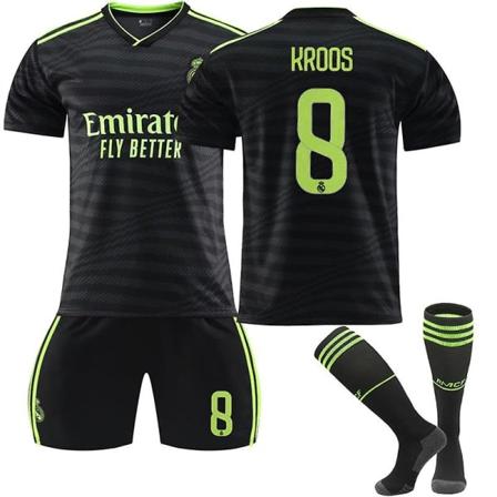22-23 Real Madrid Borta Set #8 Toni Kroos Uniform fotbollströja 16