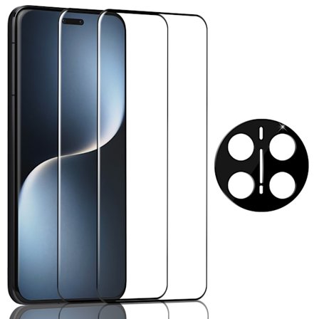2-Pack Honor Magic 7 Pro Skärmskydd & 1-Pack linsskydd - Härdat Glas 9H - Super kvalitet 3D