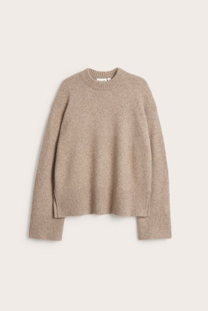 Kappahl | Dzianinowy sweter | Brązowy melanż