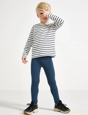 Lindex Leggings Basic Brushed Inside - Blue - 134