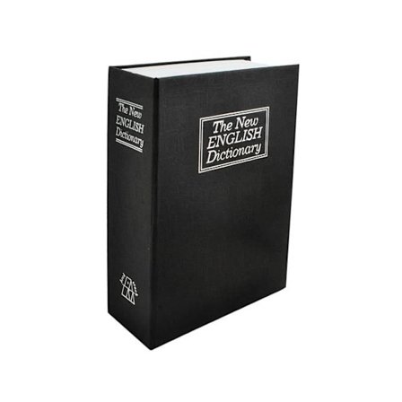 Pengeskab - en kassette gemt i en bog, 18cmx11,5cm