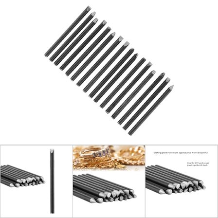 Ambolt Mejsel Udstyrssæt til Smykkeforarbejdning Fremstilling Udskæringsværktøj (16 stk)