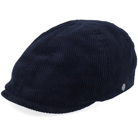 Lierys - Azul flatcap Boné - Duck Cap Corduroy Navy Flatcap @ Hatstore