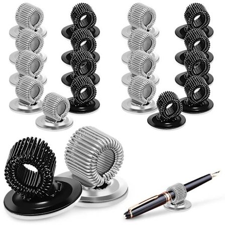 20 st Penna hållare klipp Metall Penna Blyerts Organizer Lim Penna Organizer för Anteckningsbok Kylskåp