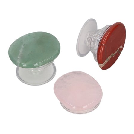 3 st Sten Telefon Grepp Smidigare Utrymmesbesparande Ljus Färg Telefon Grepp Ställ Hållare för Julklappar