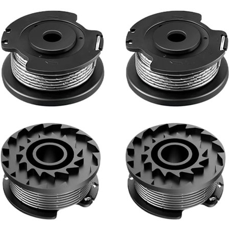 ING Klippelinjesett - 4 stk. spoler egnet for Bosch trimmer gresstrimmer F016800351 - Spole for gresstrimmer - Lengde: 6m, Ø 1.60mm -