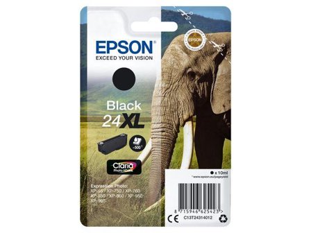 Epson 24XL - XL - svart - original - blekkpatron