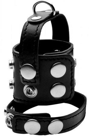 Strict Cock Strap & Ball Stretcher Kyskhetsbur