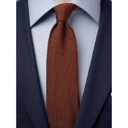 John Henric Grenadine Tie Accessoarer Herr Orange 7,5