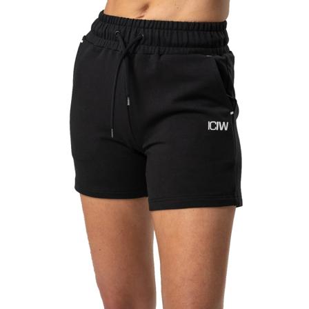 ICANIWILL Women's Sweatshorts Women everyday shorts Black XL