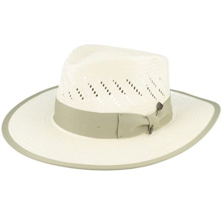 Brixton - Vit straw Hatt - Bandera R Natural Straw Hat @ Hatstore