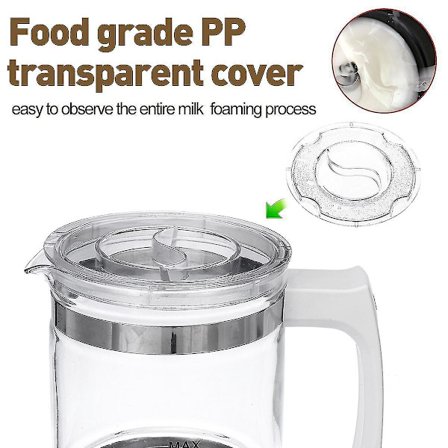 Automatisk Mælkeskummer Dampmaskine Elektrisk LED Skum EU Stik