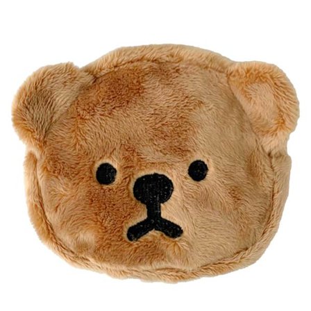 Tecknad myntväska Björnform Söt bärbar plysch miniväska för shopping studentkaffe