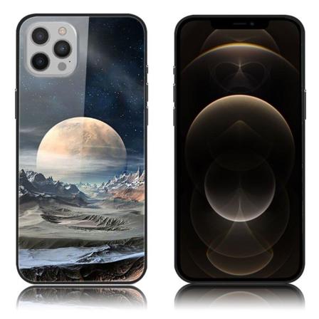 Fantasy iPhone 12 Pro Max kotelot - Kuu Multicolor