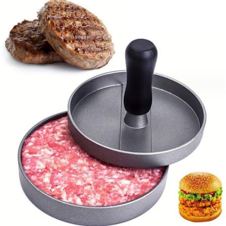 Non-Stick Hamburgerpress Rund Form