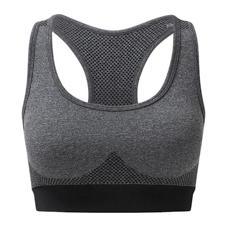 TriDri Dam/Kvinnor Skulpturerad Melange Sömlös 3D Sport-BH XL Black XL