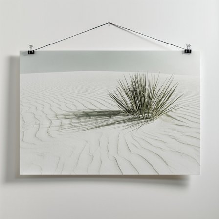 WHITE SANDS Vintage Dune Canvastavla 70x50 cm