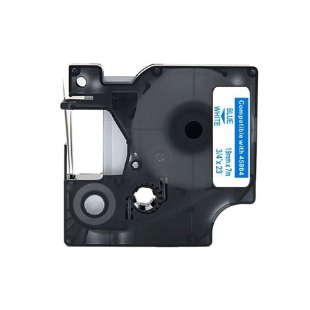 Tape 19mm Blå på Vit - Lyreco - Kontorsmaskiner - Märkmaskiner och tape - Tape - Dymo D1