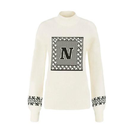 Nikkie Pullover , Beige , Dames , Maat: XL Coltruien