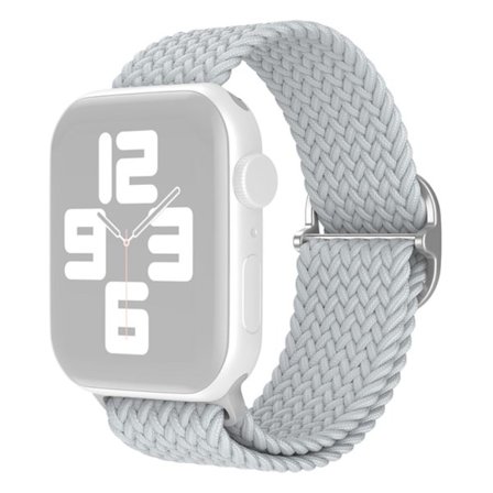 Klockarmband i nylon för Apple Watch (45 mm) - Pärlvit