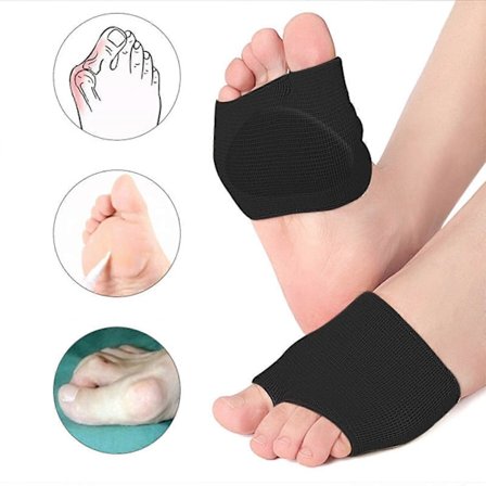 4 Stk. Metatarsal Puder til Forfod til Kvinder og Mænd - Knyster, Forfodspuder med Indbygget Blød Gelpude