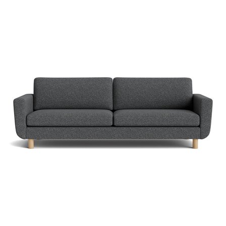 Elegant 3-personers sofa - Haven Puente Grå/Blå - Slidstærk og komfortabel - 244x86x86cm - Perfekt til afslapning og hygge i stuen
