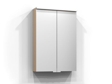 Svedbergs Sarek Spegelskåp med LED-belysning Pur Ek, Badrum