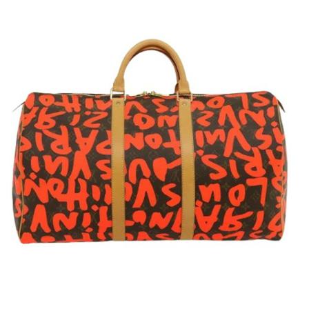 Louis Vuitton Vintage, pre-owned Canvas Keepall Bruin, Dames, Maat:ONE Size
