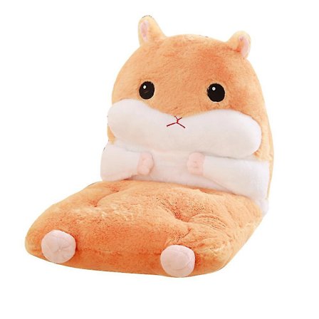 Avtakbar En-delt Hamster Ryggpute Tegneserie Pute