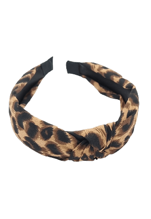 Complement Knutdiadem Med Animal Print Hårband Dam Brun 7-10 liter