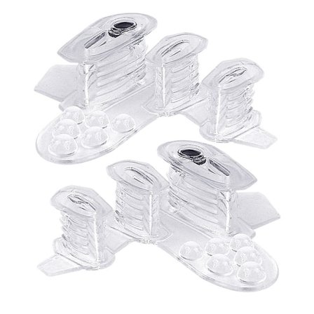 Gennemsigtig tåseparator med magnetisk massagepude