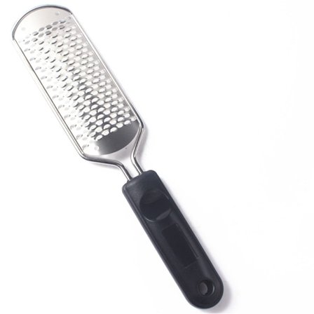 Kraftig fotfil i rustfritt stål Svart