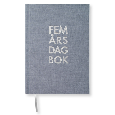 Paperstyle 5-årsdagbok A5 Denim