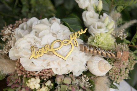 D-klistermærker Just Married Love You