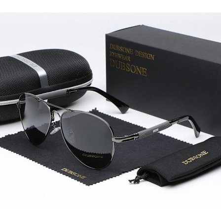 DUBSONE 2021 Nya Trend Kvalitets Solglasögon för Män i Titanlegering Polariserade Solglasögon Kvinnor Pilot Spegel Glasögon Oculos de sol