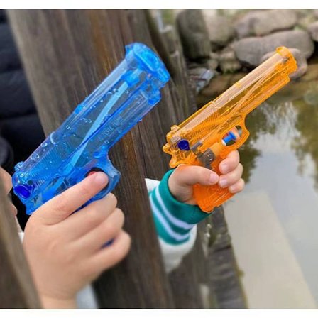 6 stk. 11 cm Barneleker Sommer Moro Plaskebasseng Hagefest Vannpistol Farge Tilfeldig