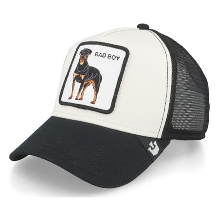 Goorin Bros. - Branco trucker Boné - The Baddest Boy White/Black Trucker @ Hatstore