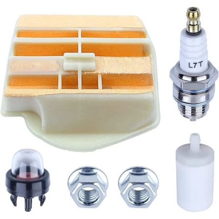 Luftfilter Sæt Kompatibelt Med Husqvarna 445 450 445E 450E 445E-II 450-II Motorsav, ADEFOL Luftfilter + Brændstoffilter + Tændrør Hg